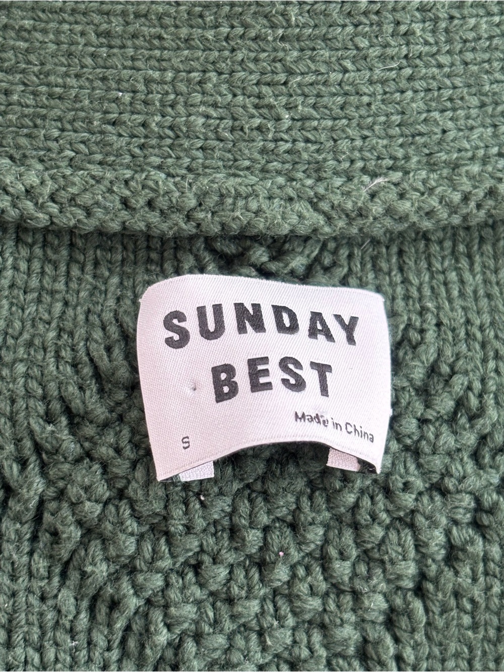 ARITZIA Sunday Best Evergreen Peggy Cardigan Size SMALL - Picture 10 of 14